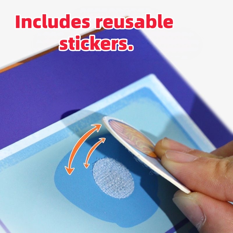 Interactive Learning Sticker Activity Book for Kids