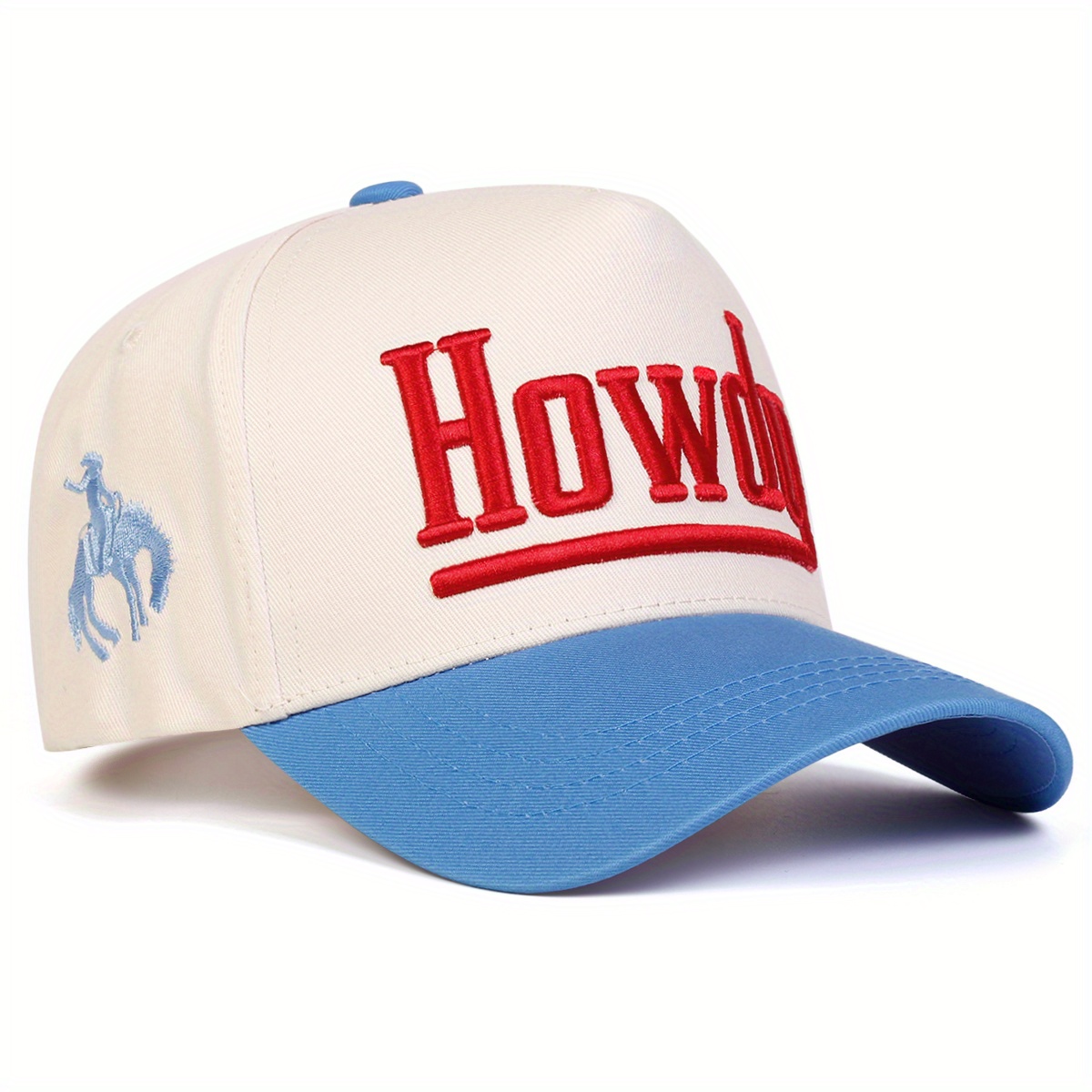 E-shop 1 Herren HOWDY Baseballcap, Moderne Fünfteilige Mütze, Verstellbare Outdoor-Sport-Casual-Kappe, Ideal für Frühling Herbst, Reisen Strandurlaub