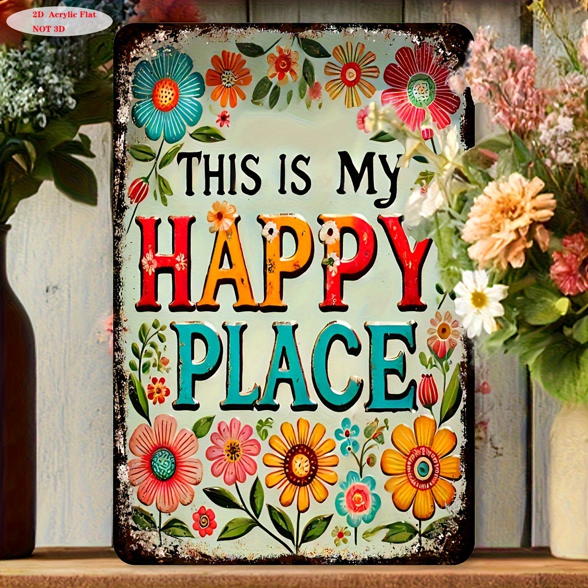 2d Flat, 2d Flat Wooden Welcome Sign - " " , Durable Artificial Wood Outdoor Decor For Garden, Patio, Porch - Home & Yard Decoration, Welcome Sign For Front Door, Patio Decoration, 2d Flat