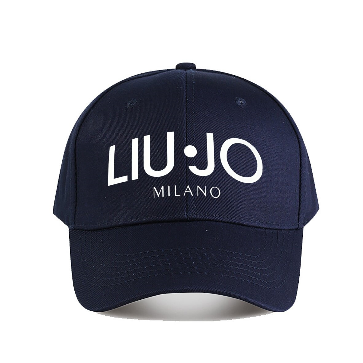 

Liuo Milanese Baseball Cap - Adjustable Lightweight Navy With White Print, Stylish Hip- For , Birthdays, New Year, And Valentine's Gifts