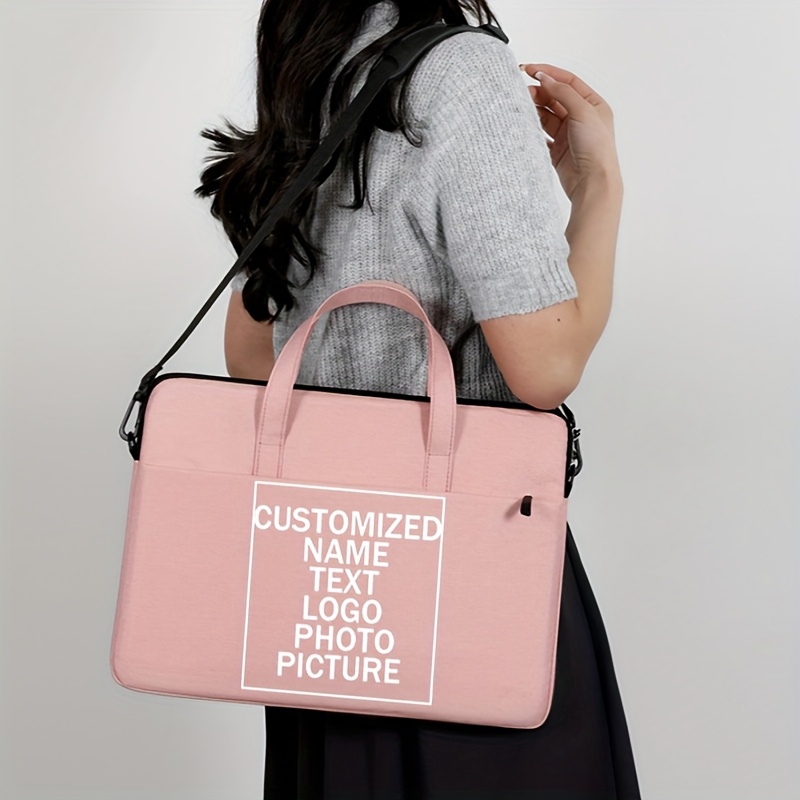 Customized Laptop Bag with Personalized Name and Logo Printing