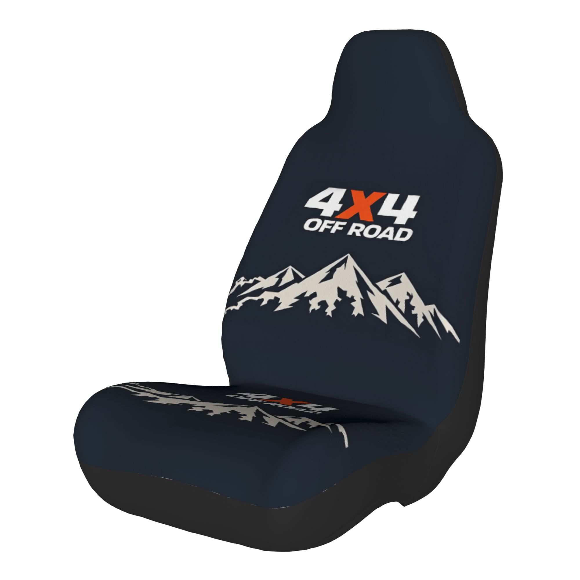 TEMU 2 fundas para asientos de coche 4x4 todoterreno con diseño de montañas - Lavables a máquina, fáciles de instalar, diseño duradero - Mejoran y el