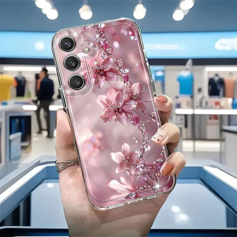 TEMU Phone Case: Floral Full-coverage Anti-drop Tpu Phone Case, Suitable For Galaxy A02, A03s, A04, A05s, A06, A13, A14, A15, A16 5g, A21s, A22, A23,
