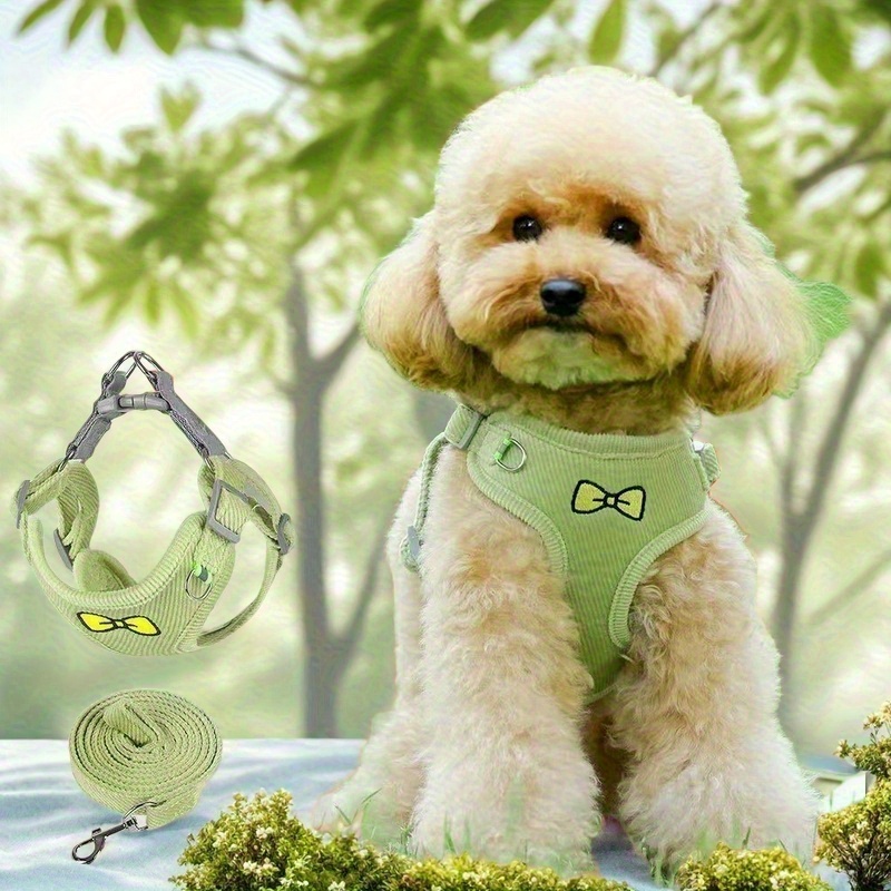 1pc adjustable dog harness with reflective straps pet vest for