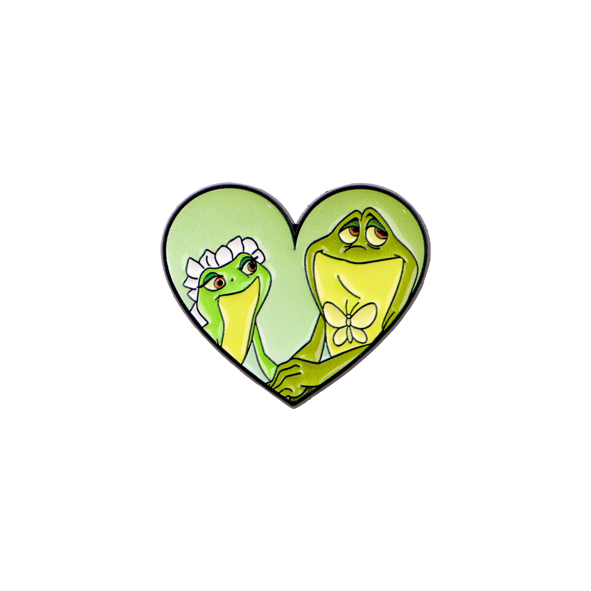 TEMU Color-block Baking Varnish 2d Flat 1pc Heart-shaped Cartoon Badge Brooch, Enamel Pins For Clothes Backpack Additions, Decorative Jewelry Gifts