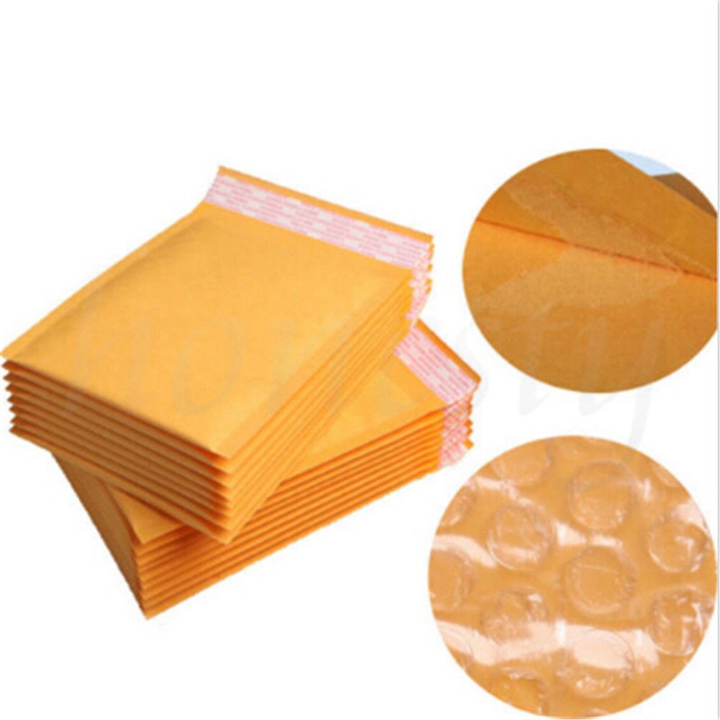 20pcs Yellow Bubble Mailers Padded Envelopes Shipping Bags Self Seal