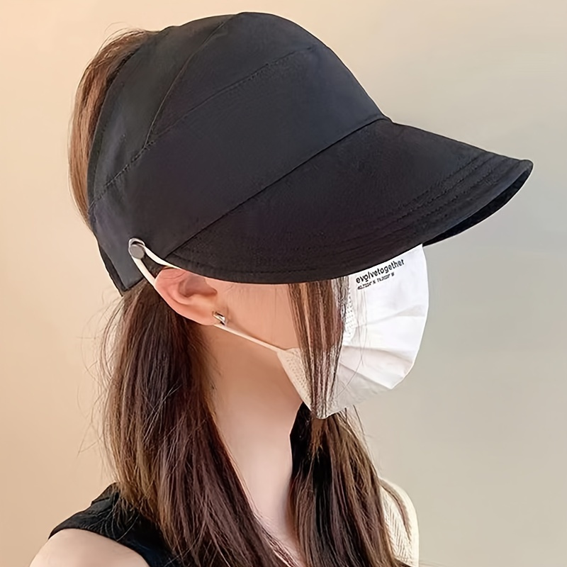 Women\'s Breathable Ponytail Sports Cap Foldable Quick-Drying Sun Protection ponytail caps - TikTok Shop main image 3
