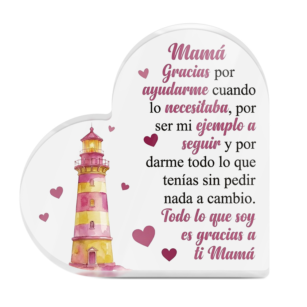 TEMU 2D, 2D Putuo Decor 1 pieza Letrero acrílico de para de la español, decoración de mesa , decoración de escritorio para , regalo para ,