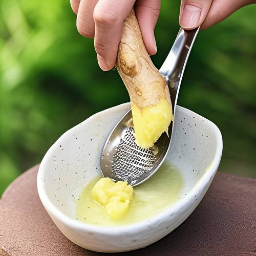 1pc stainless steel ginger grater spoon manual garlic masher uncharged kitchen gadget for pureeing garlic ginger durable cookware accessory christmas thanksgiving valentines day small gifts