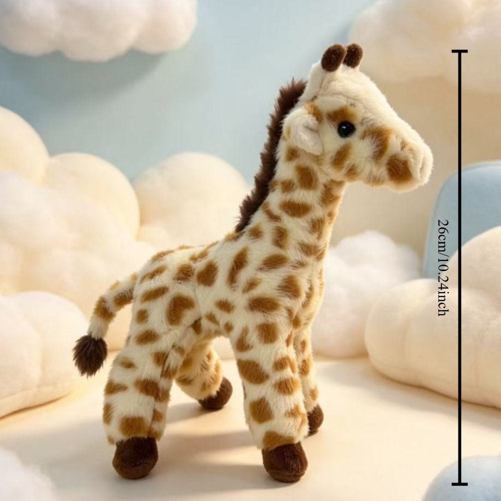 Cute Giraffe Plush Toy, Creative Standing Patterned Doll