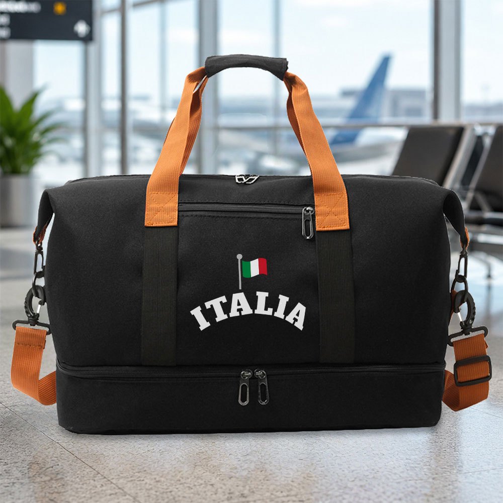 TEMU 1pc Italian Flag Gym Bag & Luggage Tote Suitable For Fitness, Dance, Swimming, Sports - Italian-themed Handheld Carrier With Italian Flag, For