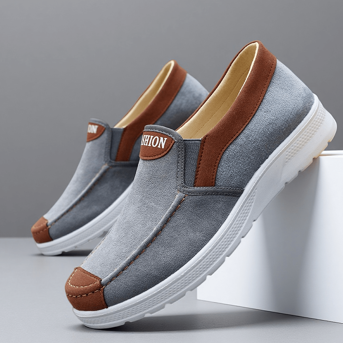 Sneakers, Men's Slip-on Trail Running Shoes, Skate Shoes. Men's Footwear for Outdoor Fitness
