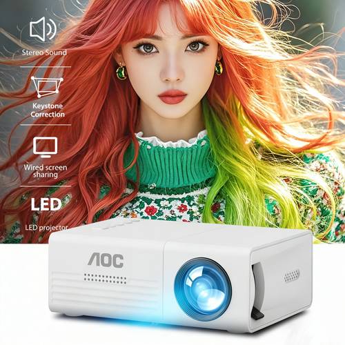 q1 high definition projector portable design indoor bedroom entertainment compatible with stick