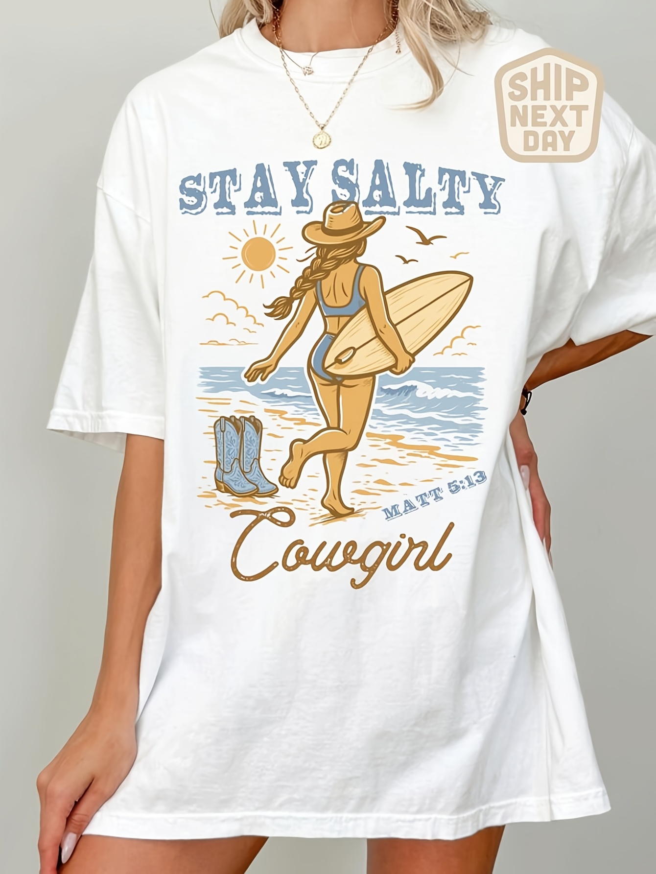 t shirt with bikini body print sold on Temu Canada