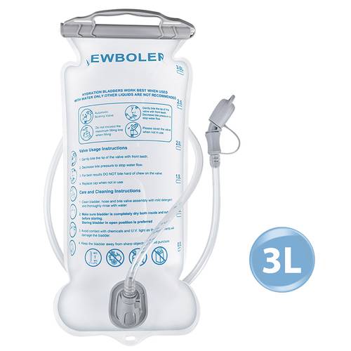 1.5l/2l/3l i̇çme suyu torbası açık hava sporları sızdırmaz su torbası geniş ağızlı temizlenebilir sızdırmaz su depolama torbası açık hava kampı binicilik yürüyüş için uygun su doldurma ekipmanı