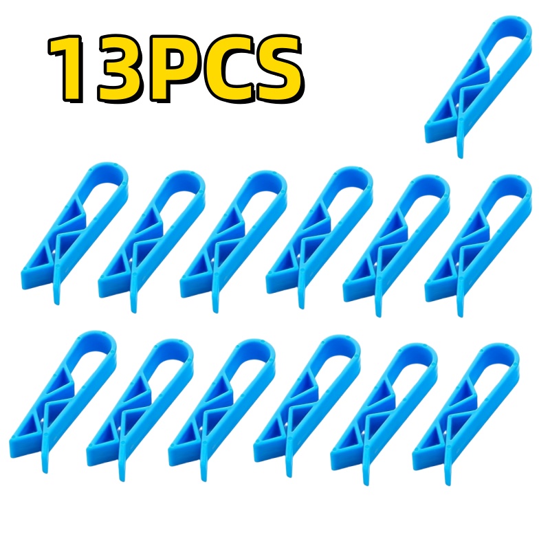 TEMU 13 Pezzi Clip per Sacchi della Spazzatura, Clip Antiscivolo per Cestini, Clip per Cestini, Clip per Sacchi della Spazzatura, per Bagno Scuola