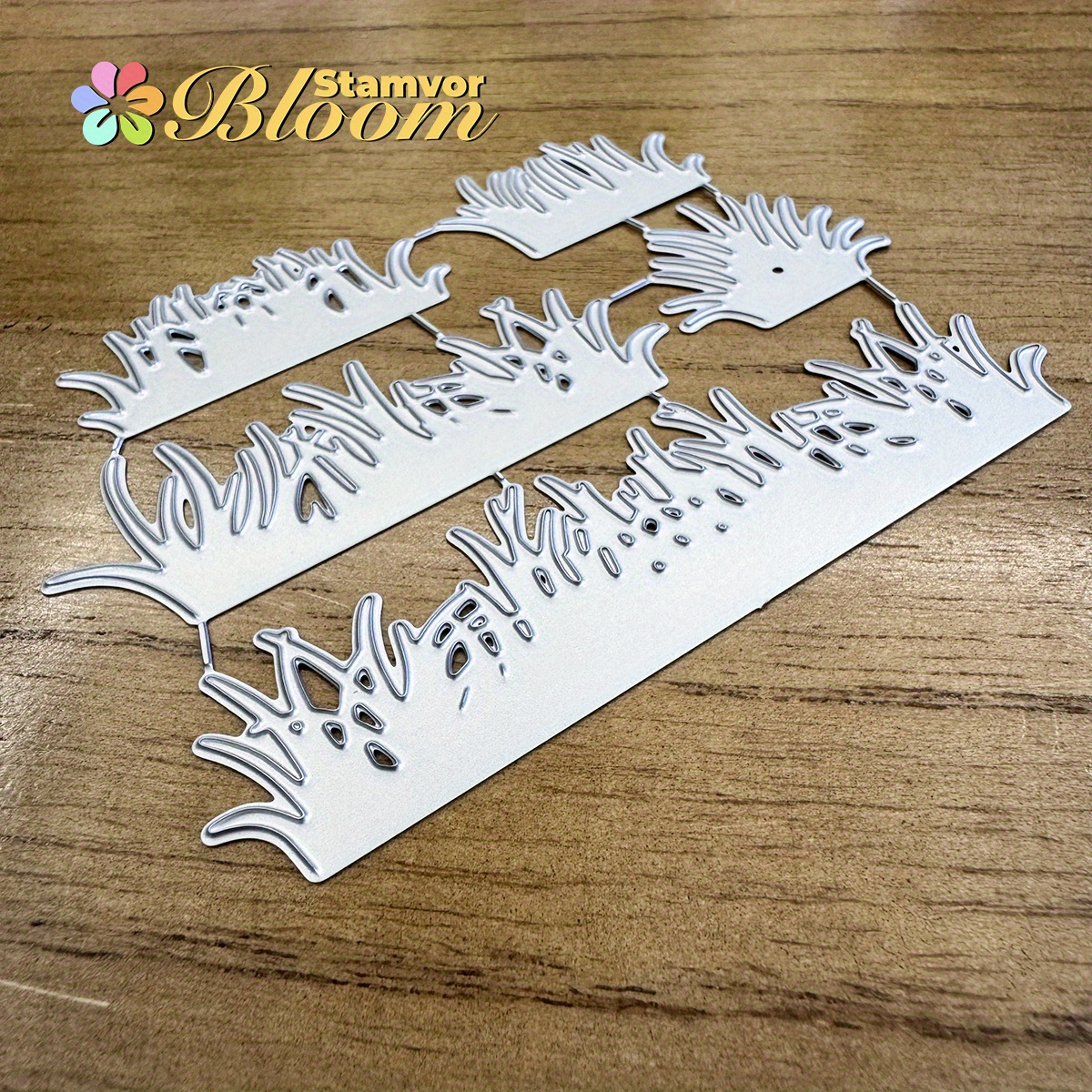Grass Border Mold Designed For Paper Cutting Dies, Embossing, And Embellishing Cards And Scrapbooking Albums