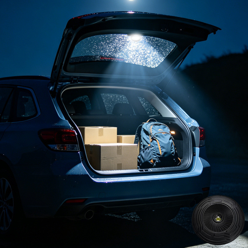 TEMU Simple And Easy-to-install Motion-sensor Trunk Lights: Motion-sensor Ambient Lighting Suitable For A Wide Range Of Vehicle Types