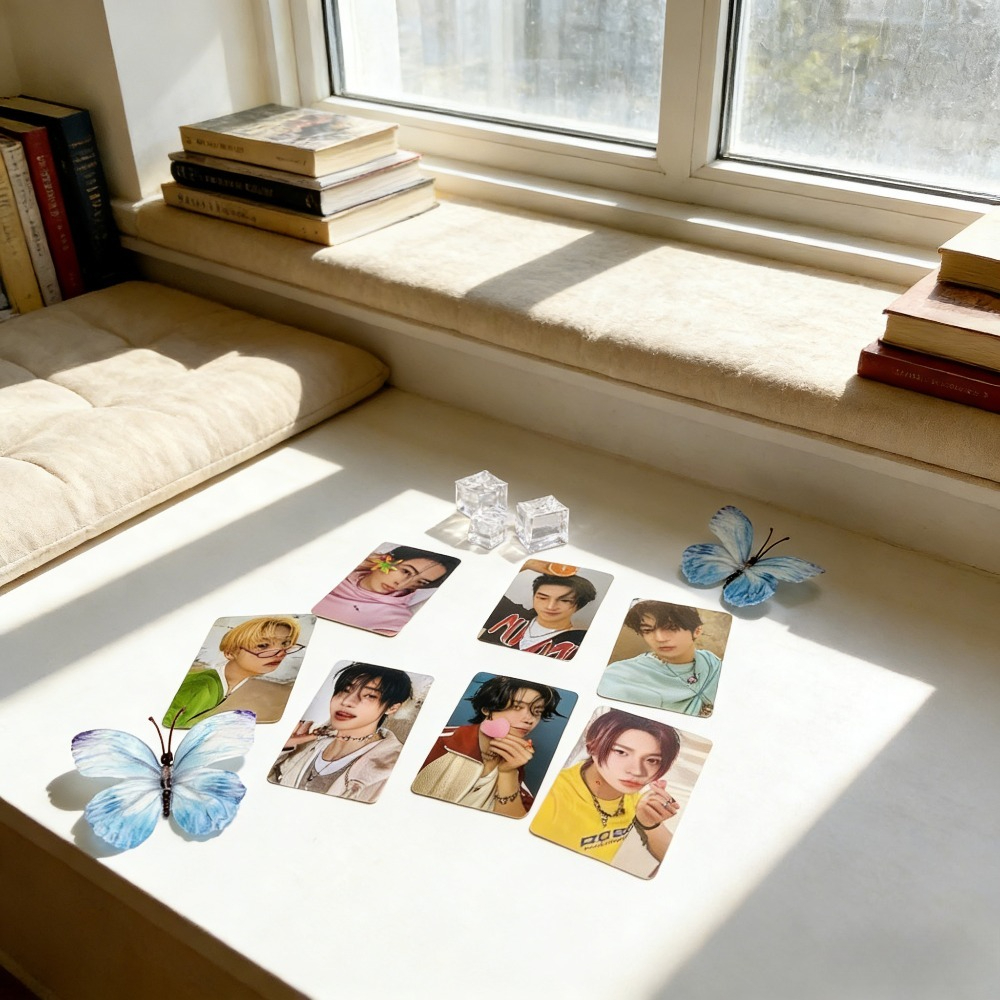 E-shop 7-teiliges E-N- <RO-:UN-TOLD> Fotokarten-Set | Hochwertiges LOMO-Kartenspiel-Sammlerstück | Langlebiger Karton | Dekorative Karten | Perfektes