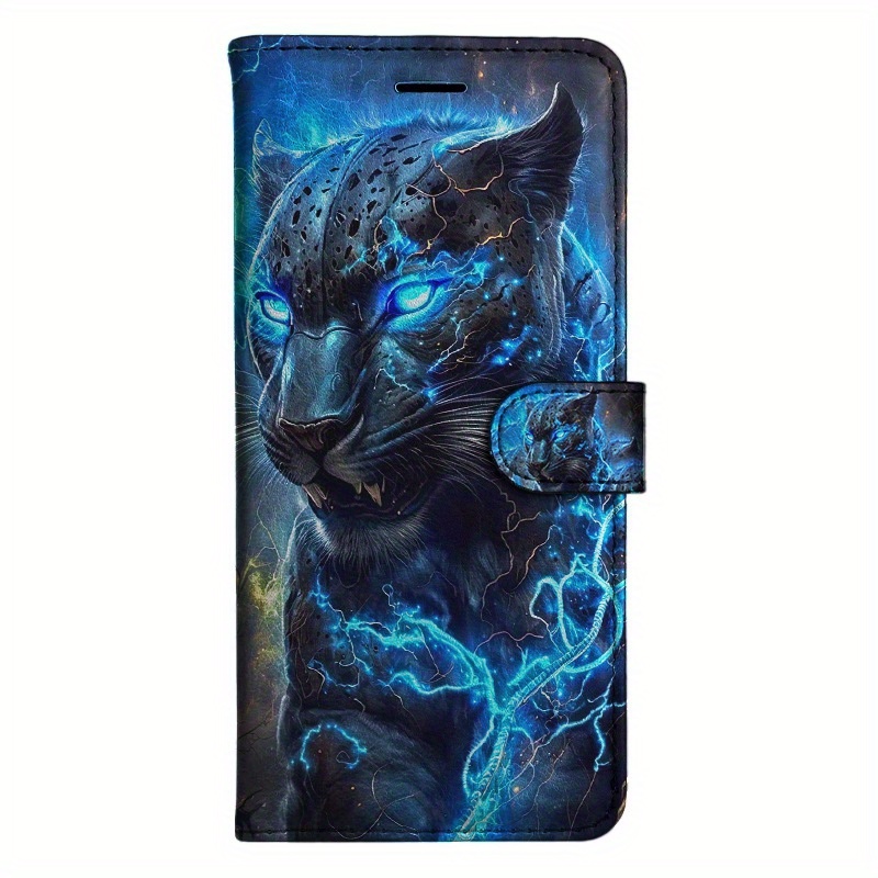 TEMU Phone Case - Leopard Flip Wallet Case For S8 S9 S10 M10 A30s A50s Note 10 20 A10s A20s A51 A71 S20 A11 A31 S20 S21 A42 A12 A16 A32 A52s A72 A22