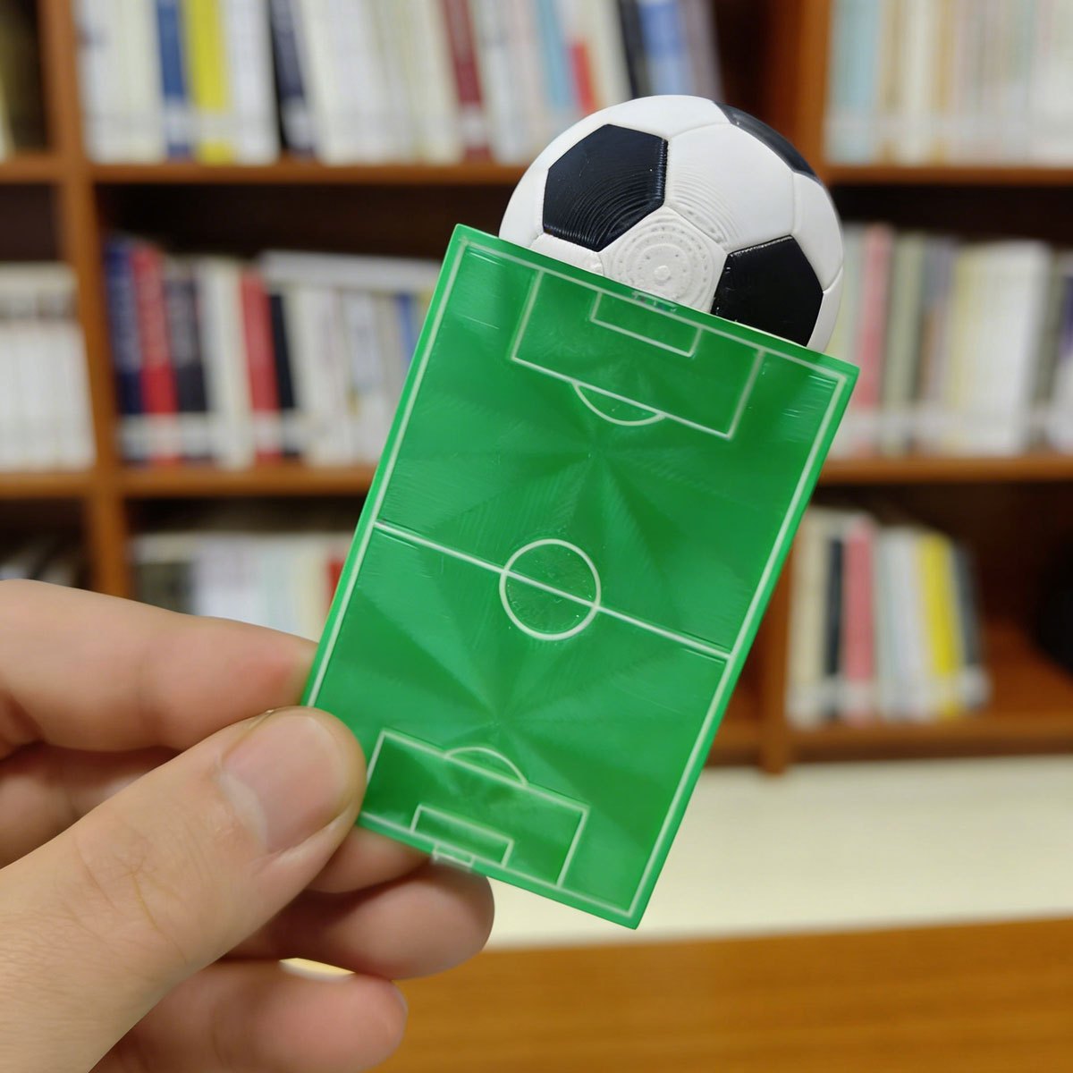 TEMU New Product - Football Bookmark - White And Green Weird 3d Bookmark - Football Field Bookmark - Reading Book Clip - Creative Cartoon Cute