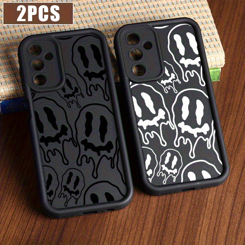 TEMU Phone Case - [2pcs Cases]for Luxury Silicone Case For Galaxy S24 Ultra S23 Plus S22 + S21 S20 Fe S10 A72 A54 5g A51 A33 A32 A23 A53 A52 A52s A15