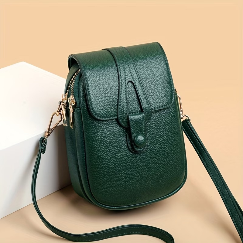 TEMU Women's Crossbody Bag, Phone Bag, Women's Bag, New Single-shoulder Bag, Stylish And Multifunctional, Double-layer Pockets, Phone Bag, Wallet,