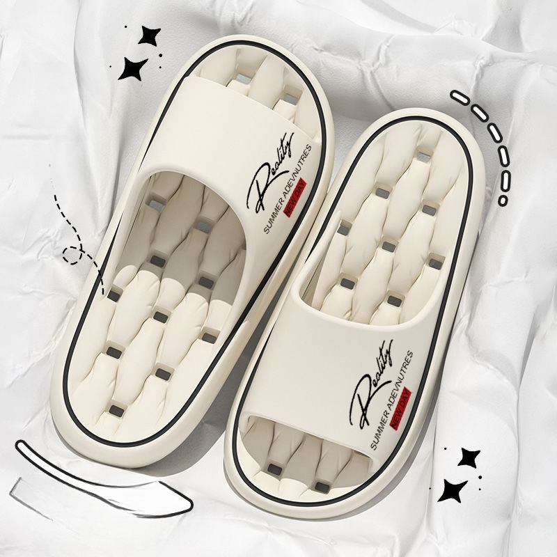 Sandales Matelassées Antidérapantes Unisexe Sandales unisexe antidérapantes 3 couleurs intérieur/extérieur - Sandales EVA à semelle épaisse avec soutien de la voûte plantaire, chaussures d