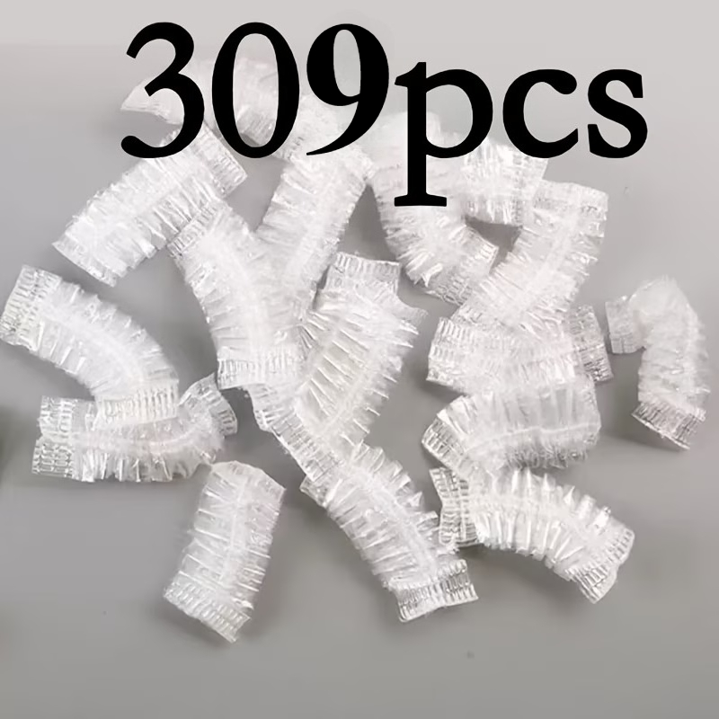TEMU Pack Of 309 - Clear High Quality Earplugs - Disposable Protective Earplugs For Bath, Hair Coloring And Use