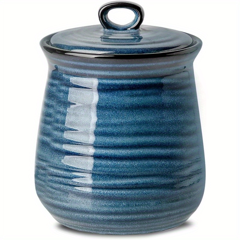 10kg Rice Dispenser Ceramic Large Ceramic Rice Storage Jar With Lid ...
