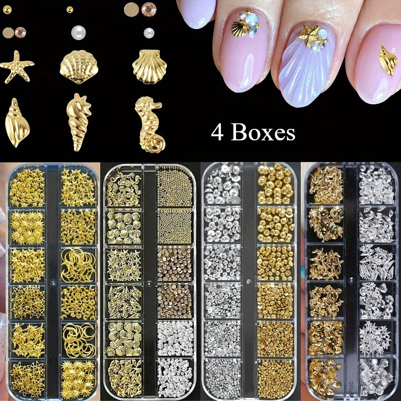 TEMU Of 3d Nail Decoration With Bottom, Flat Back Balls Of Styles Of Bow Accessories And - Shapes Of Manual Diy Art Deco