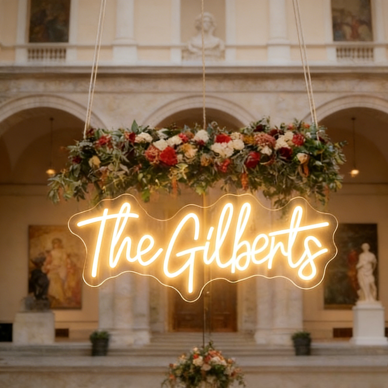 TEMU Custom Neon Sign For Wedding, Personalized Name Logo For , Background Decoration For Engagement Party, Wedding Wall Setup, Home Wall Atmosphere