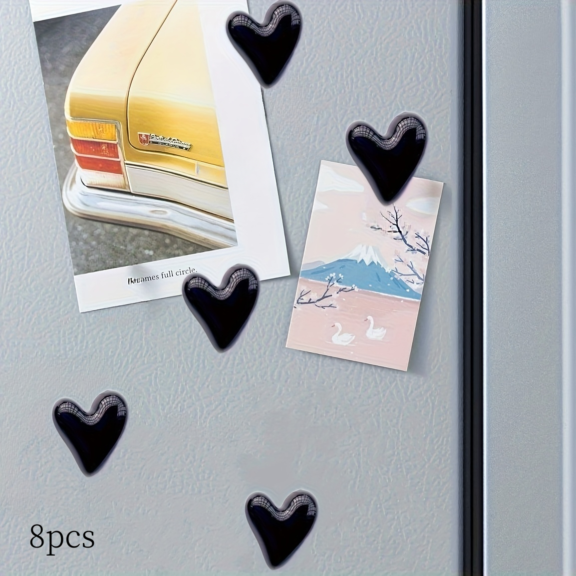 TEMU 8 Imanes de Refrigerador con Forma de Negro, Imanes Decorativos , Adecuados para Refrigeradores, Pizarras Blancas, Decoraciones de Oficina,