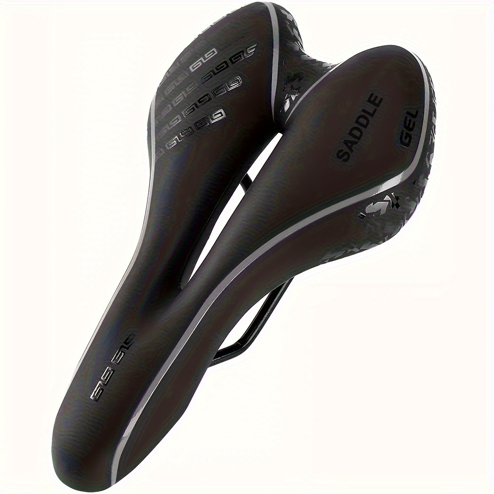 Selle De Vélo Ergonomique Avec Fente – Homme/Femme – VTT/Ville – Noir