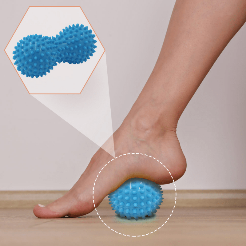 peanut shaped yoga massage ball for deep tissue massage muscle relaxation of shoulders neck and back muscle neck tension essential yoga ball fitness Product details 4