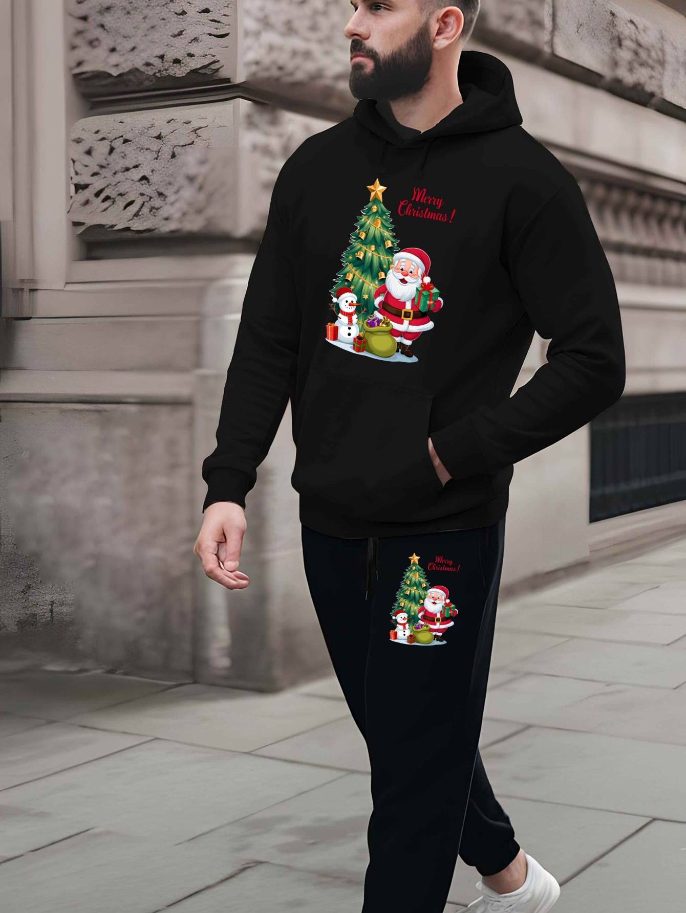 Chandail De Sport Décontracté Pour Hommes Avec Capuche, Poche Et Imprimé Lettre, Confortable Pour Un Couple