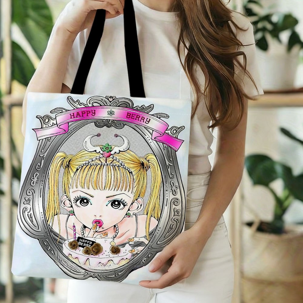 TEMU 【】デジタルプリント ファッション ショッピングバッグ 高品質ハンドル付き レディース トートバッグ 普段使いに最適 再利用可能 クリスマス ハロウィン 新年 ギフト 誕生日プレゼントに