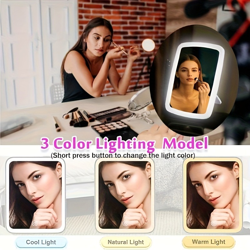 LED Makeup Mirror with Adjustable Lighting