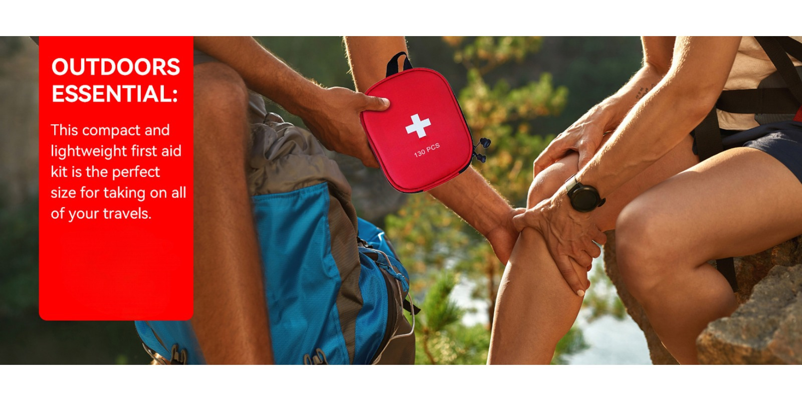 [Emergency First Aid Kit] 130pcs Travel First Aid Kit | Family First Aid Camping Bag, Medical Pouch For Travel, Workplace, Home, Garage, Emergency Bag, Emergency Survival Hiking Kit