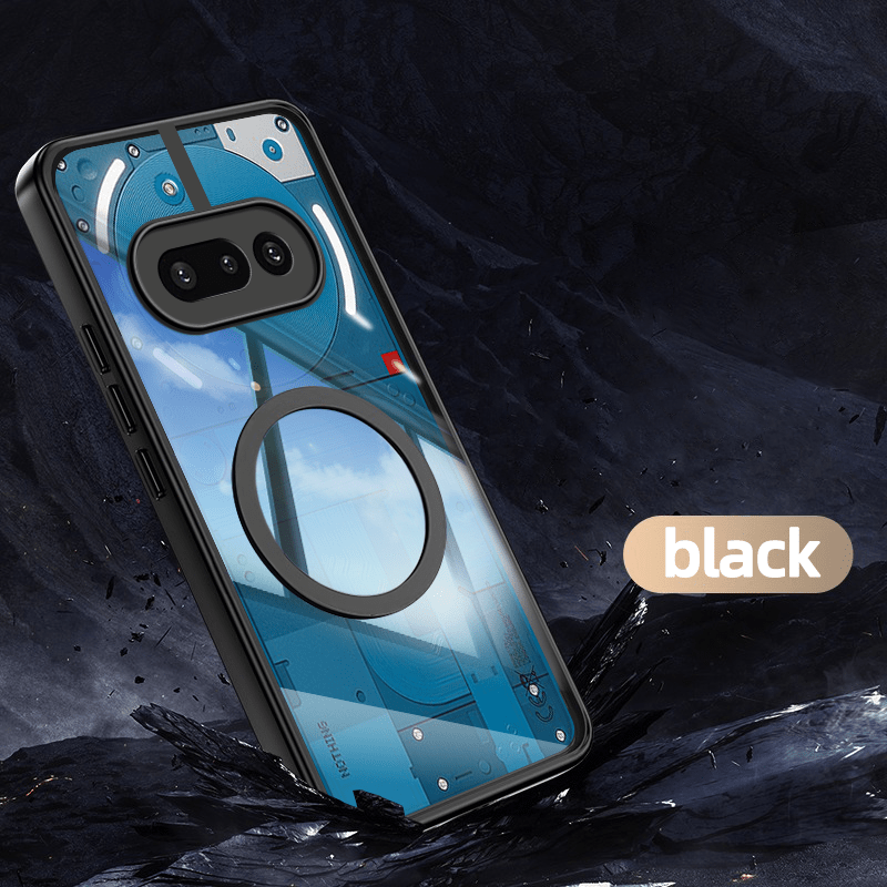TEMU Phone Case: Compatible With Nothing Phone 3a Shockproof Phone Case Magnetic Casing Transparent Acrylic Cover