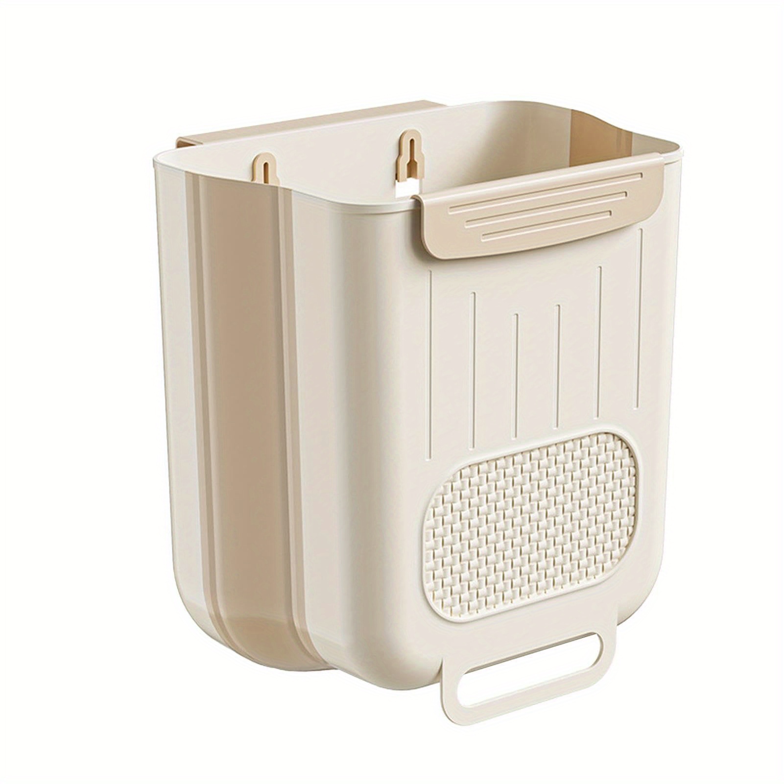 1 Large Kitchen Garbage Bin That Mounted On The Wall Or Hung On A Cabinet Door For Convenient Storage And Organization, Taking Up Minimal Space And Keeping The And