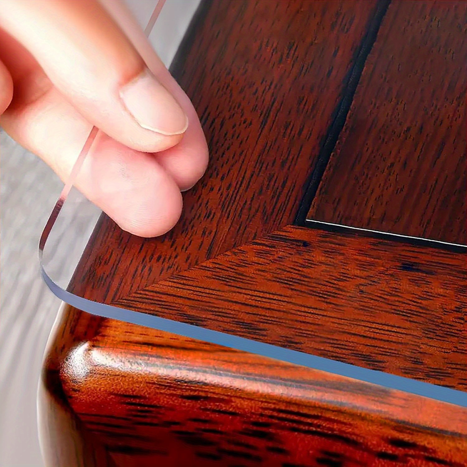 PVC 2,0 mm Dicke Transparente Tischdecke, Transparente Tischdecke, Tischschutzfolie, Transparenter Tischschutz, Kratzfeste Hitzebeständige Tischdecke, Hochwertige Tischschutzfolie * für Zuhause,