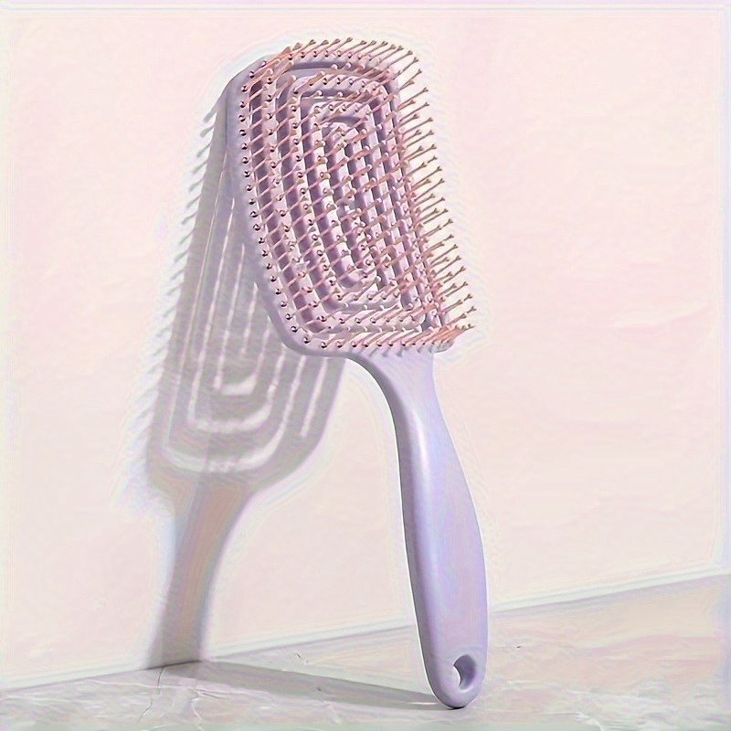 Image of Wide-tooth Anti-static Scalp Massager Compatible For Wet/dry Use - Hair Breakage Massage Comb Suitable For Wet Dry Hair Care, Scalp Massaging For Braiding & Post-styling Care