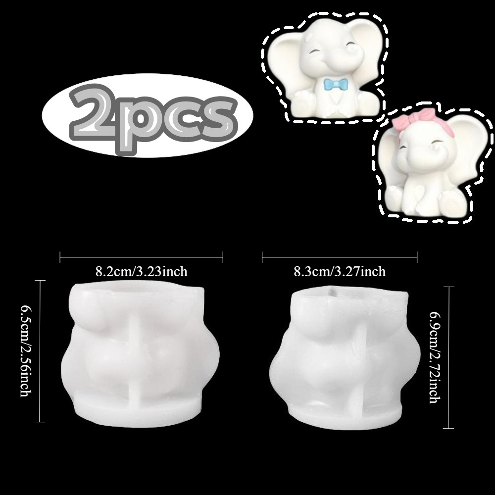 Candle Making Silicone Mold - Elastoc 2pcs Mold: , And Reusable | For Romantic Gifts, Valentine's Day And Anniversary Crafts | Ideal For Enthusiasts And Candle