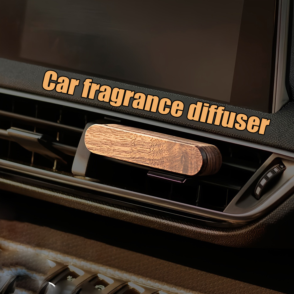 

Wooden Car Air Freshener Diffuser Vent Clip - Aromatherapy Essential Oil Dispenser, No Battery Needed, , Ideal Gift For Men And Fathers