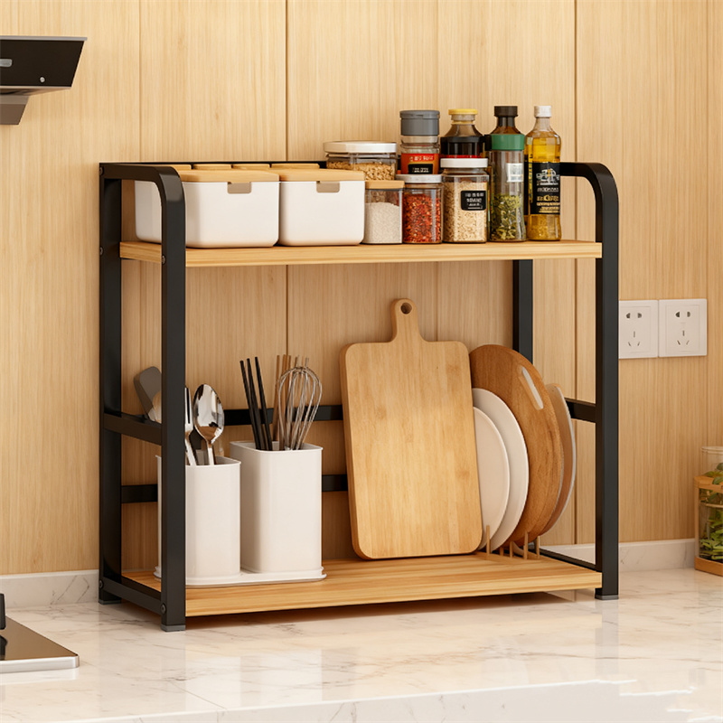 TEMU 2-tier Coffee Bar Organizer Countertop Station Rack For Kitchen, Spice Rack, Multi-functional Mug Holder Display Stand, Accessory Storage Shelf