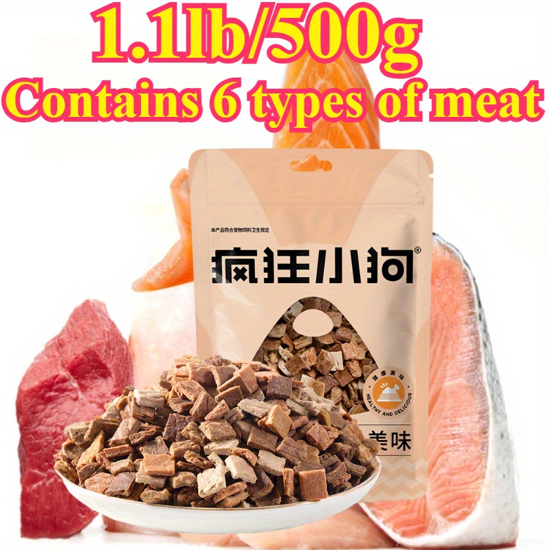 TEMU 1.1lb/ 500g Dog Snack Contains 6 Types Of Meat As A Nutritious Dog , Picky Eating And Providing Nutrition