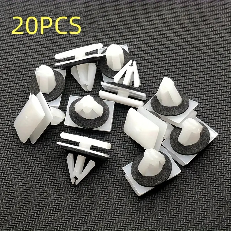 TEMU 20pcs Car Rocker Panel Molding Clips For Gm/ For 2002-on 11518357, For Ford W716352- W716351s300, Automotive Trim Clips, Interior Panel