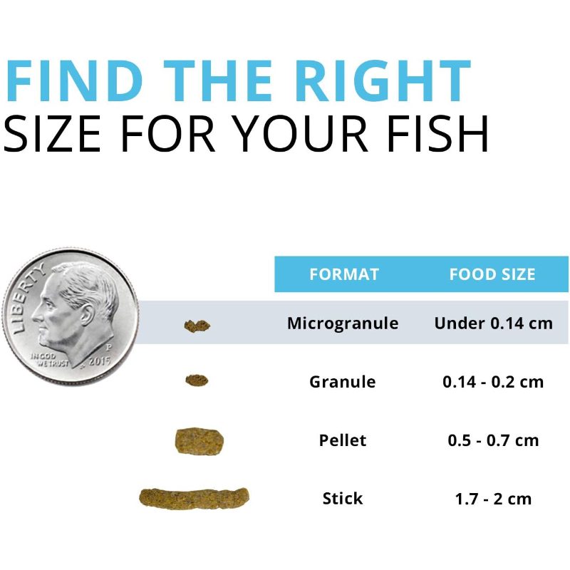 1.59oz Fluval Bug Bites Tropical Fish - Small Granules, Insect-Based Aquarium Diet with Protein for Fish, Shrimp, Mollies, Guppies, Platies - Fish Supplements for & Aquariums (Compatible with)