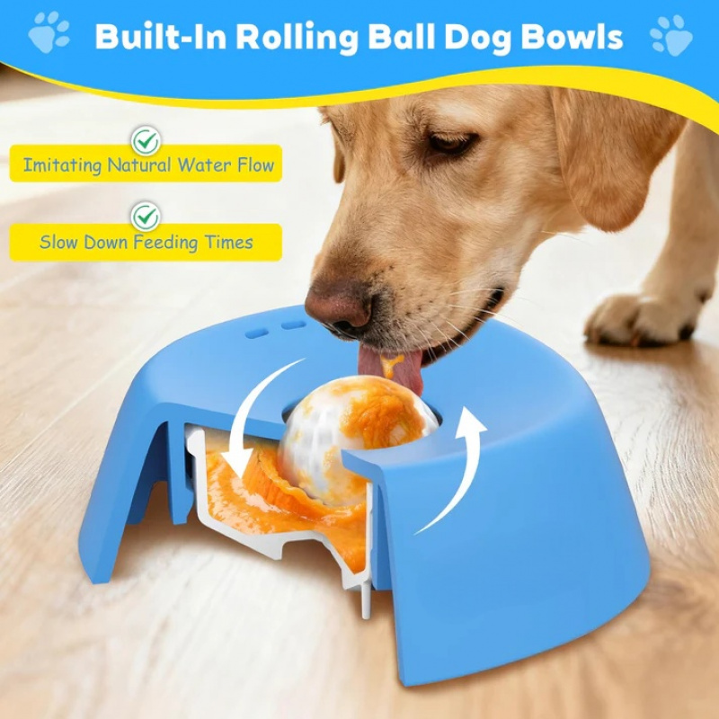 dog slow feeder bowl interactive puzzle anxiety relief anti - Temu Cyprus